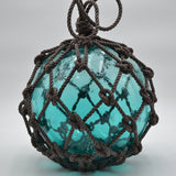 Glass Fishing Float in Light Turquoise 10"