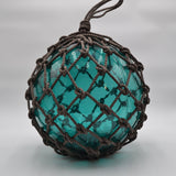 Glass Fishing Float in Turquoise 14"