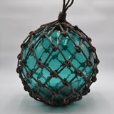 Glass Fishing Float in Turquoise 14"