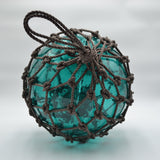 Glass Fishing Float in Turquoise 14"