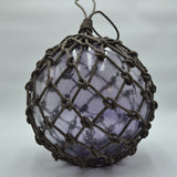 Glass Fishing Float in Light Purple 14"