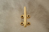 Polished Brass Cleat 4 Inch