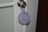 Monkey's Fist Knot 4"  Door Stop in Purple